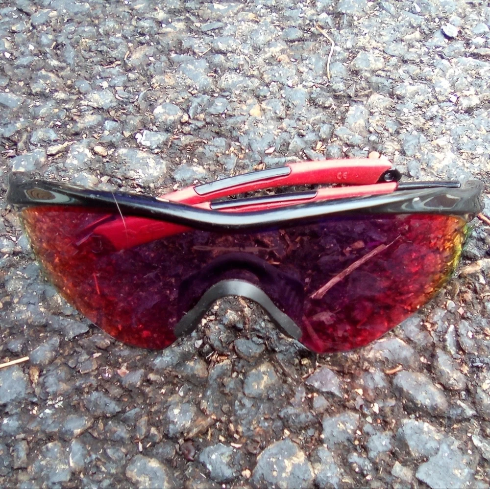 Sporty Red and Black Sunglasses